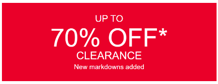 Up to 70% Off Clearance