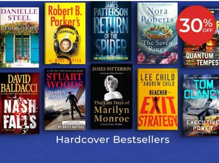 30% off Hardcover Bestsellers
