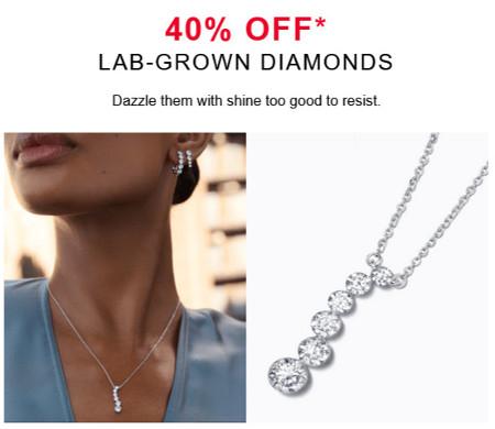 40% off Lab-Grown Diamonds