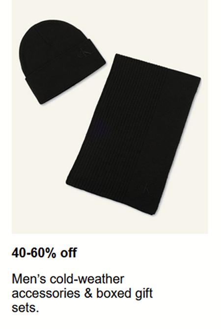 40-60% off Men's Cold-Weather Accessories and Boxed Gift Sets
