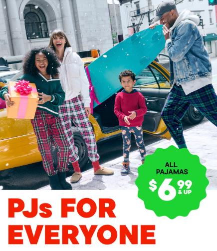 $6.99 & Up All Pajamas