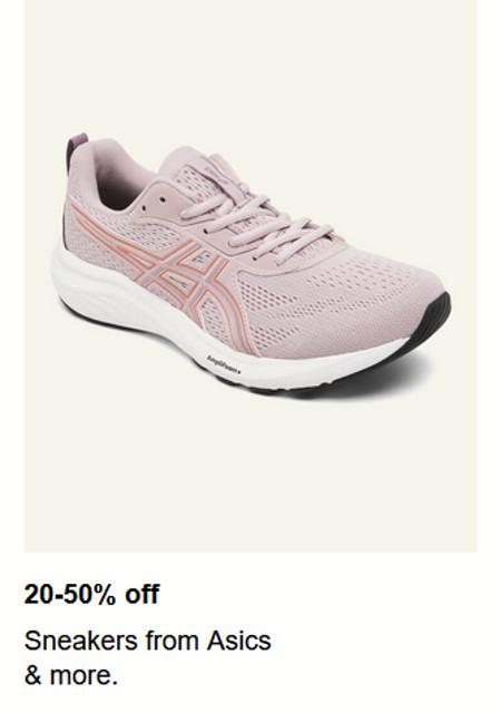20-50% off Sneakers from Asics and More