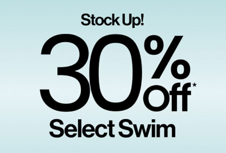 30% Off Select Swim