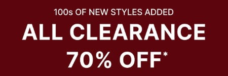 All Clearance 70% Off