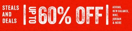 Steals and Deals Up to 60% Off