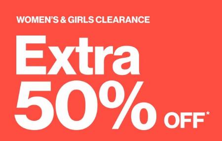 Women's & Girls Clearance Extra 50% Off
