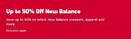 Up to 50% Off New Balance