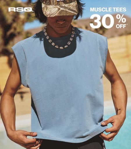 RSQ Muscle Tees 30% Off