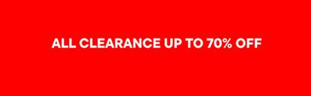 All Clearance Up to 70% off