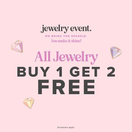 All Jewelry Buy 1, Get 2 Free