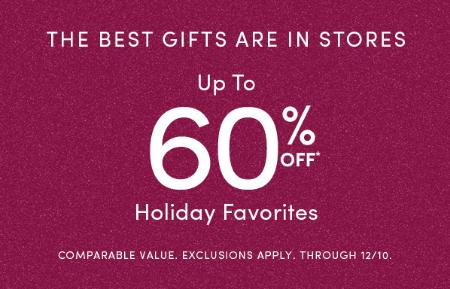 Up to 60% Off Holiday Favorites