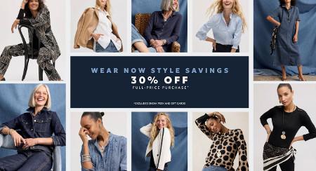 30% off Your Full-Price Purchase