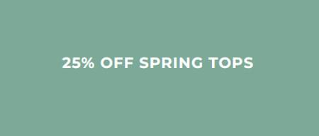 25% off Spring Tops