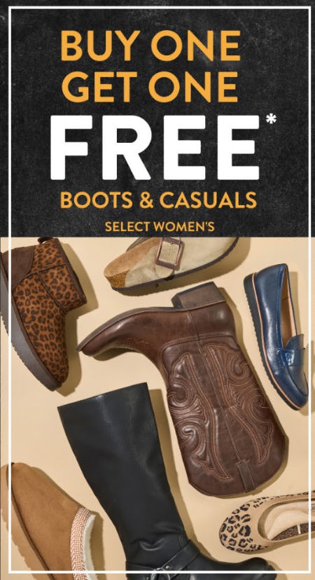 BOGO Free Boots & Casuals