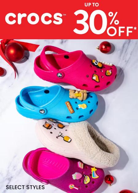 Crocs Up to 30% Off