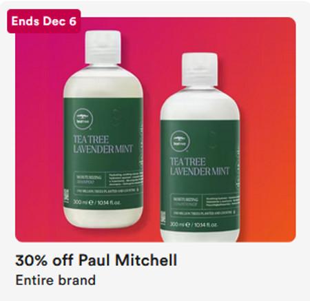 30% off Paul Mitchell