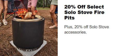 20% Off Select Solo Stove Fire Pits