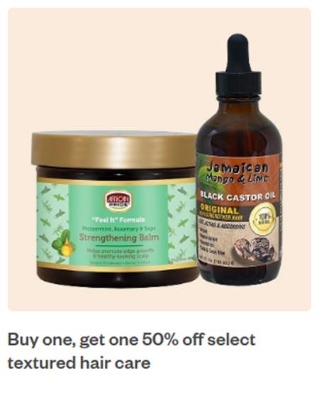 Buy One, Get One 50% Off Select Textured Hair Care