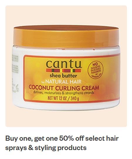 Buy One, Get One 50% Off Select Hair Sprays & Styling Products