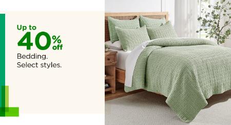 Up to 40% Off Bedding