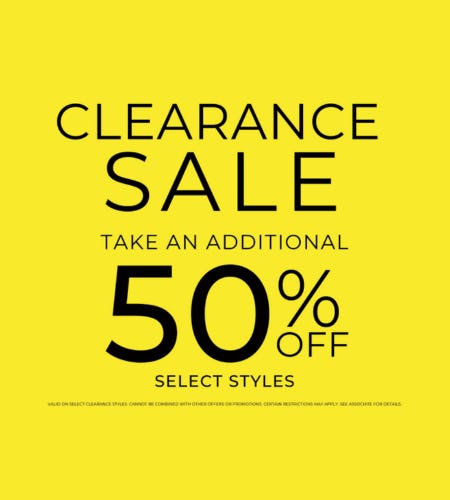 50% Off Clearance Sale!