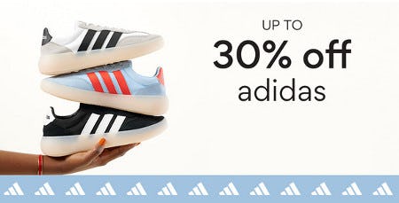 Up to 30% off adidas