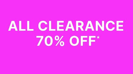 All Clearance 70% off