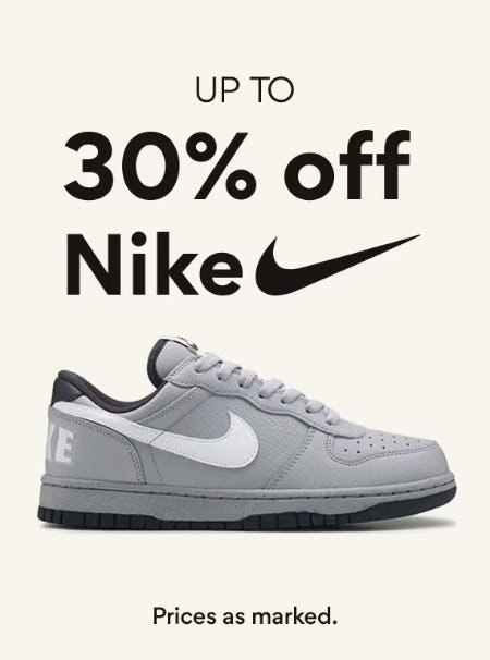 Up to 30% Off Nike
