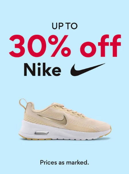 Up to 30% Off Nike