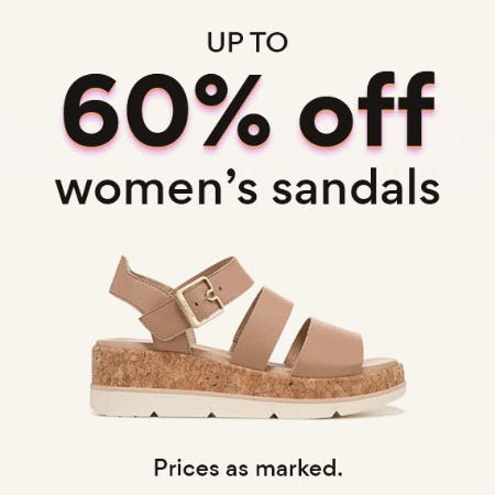 Up to 60% Off Women's Sandals