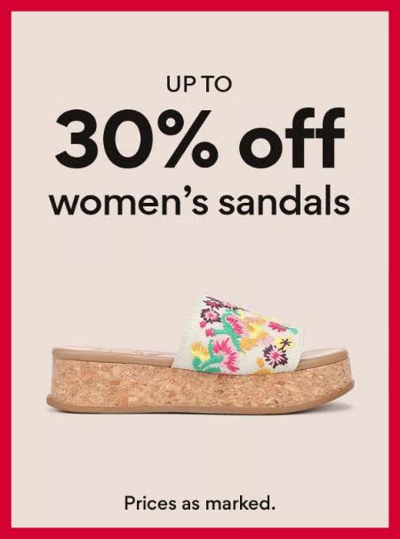 Up to 30% Off Women's Sandals