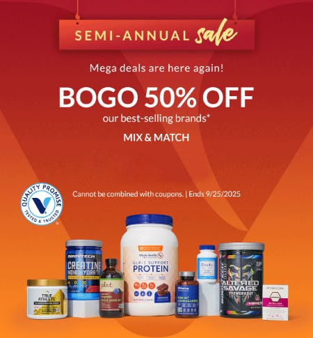 BOGO 50% Off Our Best-Selling Brands