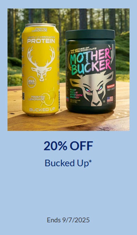 20% Off Bucked Up