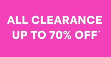 All Clearance Up to 70% off