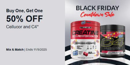 Buy One, Get One 50% Off Cellucor and C4