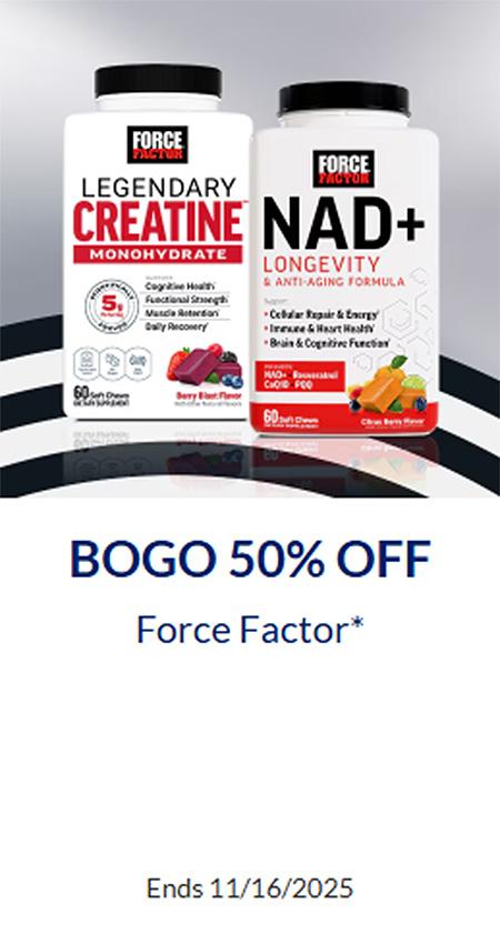 BOGO 50% Off Force Factor