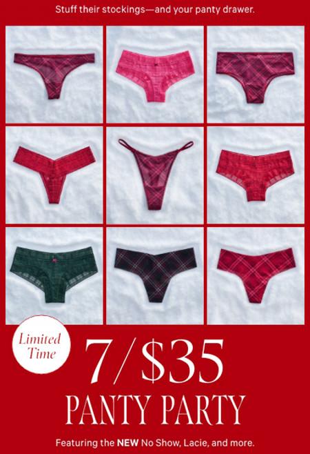 7 for $35 Panties
