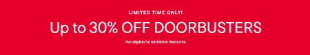 Up to 30% Off Doorbusters