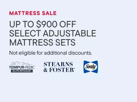 Up to $900 Off Select Adjustable Mattress Sets