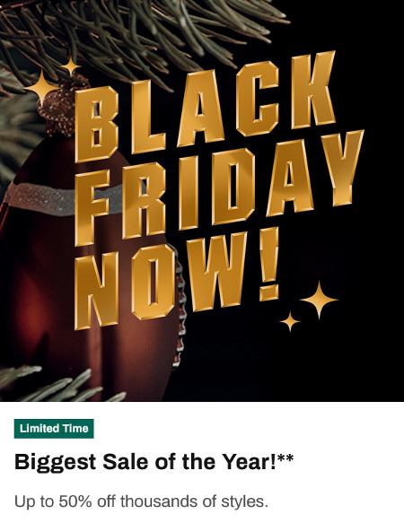 Black Friday: Up to 50% off Thousands of Styles