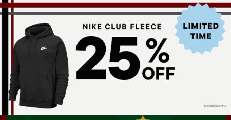 Nike Club Fleece 25% off