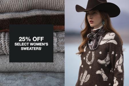 25% Off Select Women's Sweaters