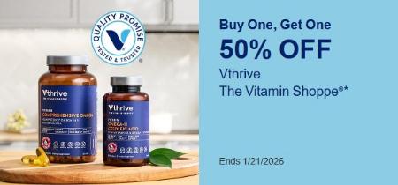 Buy One, Get One 50% Off Vthrive The Vitamin Shoppe