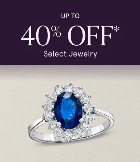 Up to 40% off Select Jewelry
