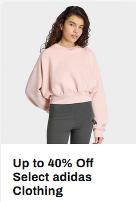 Up to 40% Off Select adidas Clothing