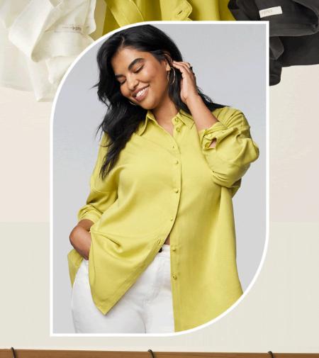 The New Drapey Button-Up Top