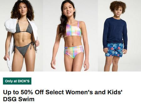 Up to 50% Off Select Women's and Kids' DSG Swim