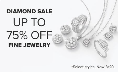Diamond Sale Up to 75% Off