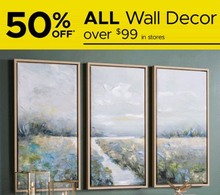 50% Off All Wall Decor