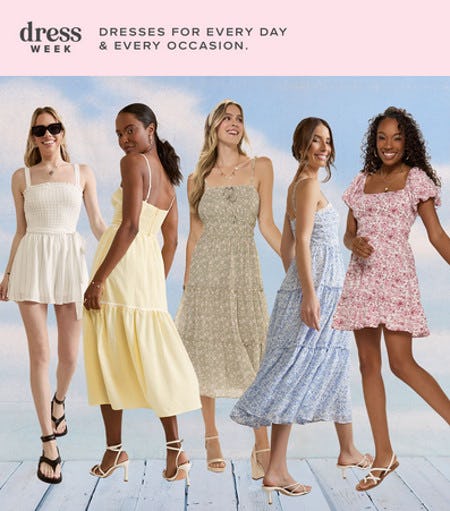 Dresses In All NEW Hues